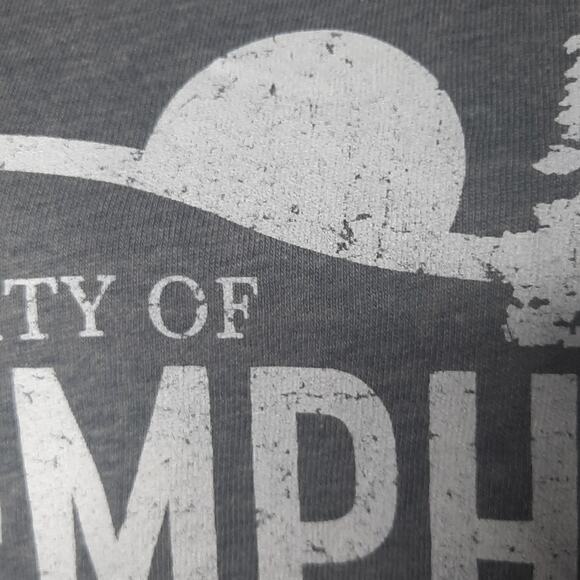 Alma Mater Women's University of Memphis Long Sleeve Graphic Tee Blue Gray Med - Picture 3 of 10